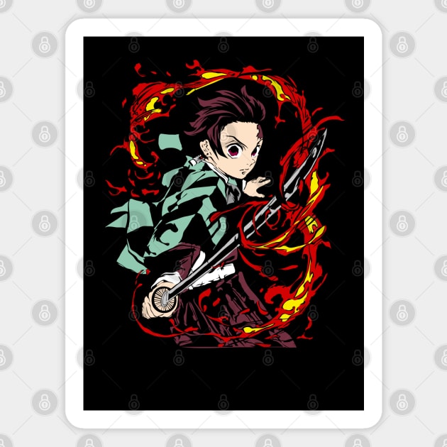 demon slayer Magnet by Demonstore